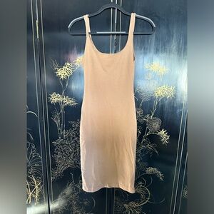 Tan tight fitted dress